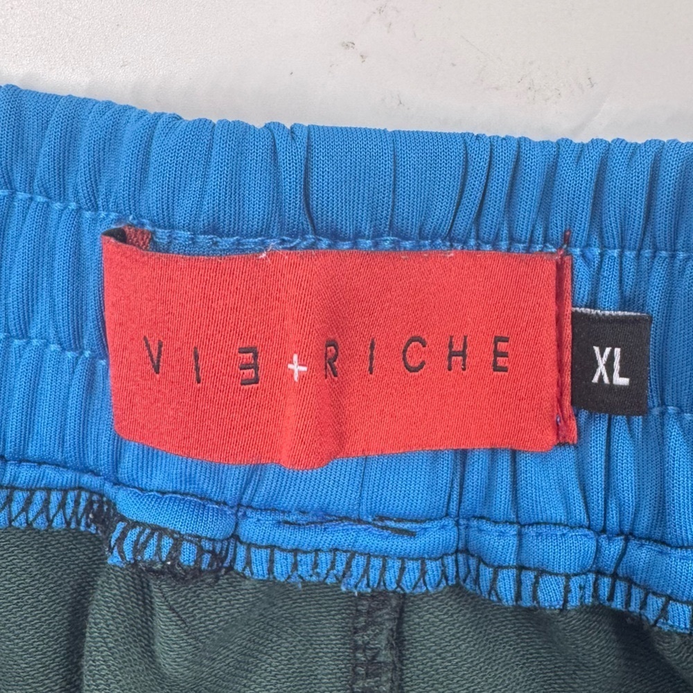 VIE RICHE Black and Blue‎ Joggers with Elastic Waistband and Color Blocking - Picture 9 of 11
